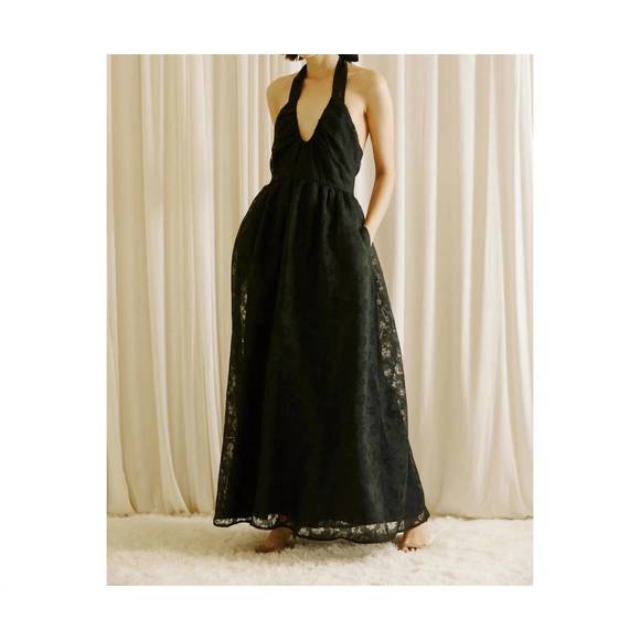 NEW STORIA lace maxidress in black - Picture 2 of 3